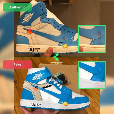 nike air jordan 1 off white fake